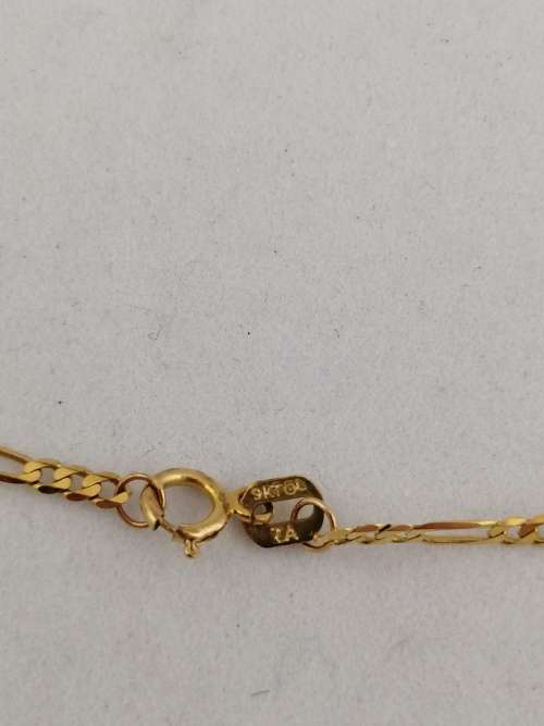 Italian 9K Yellow Gold Figaro Chain