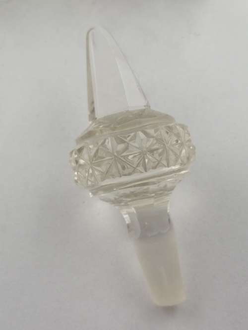 A Pair of Henry Perkins and Sons Silver Collared Scent Bottles