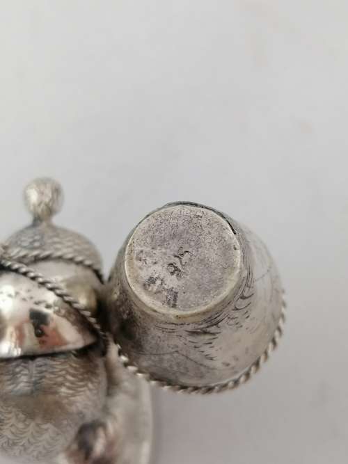 Peruvian Silver Salt and Pepper Shakers in the Form of a Llama