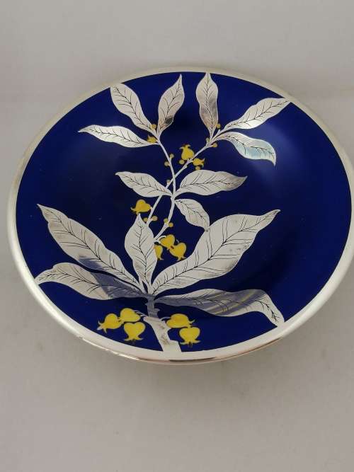 An Outstanding Rosenthal Porcelain and Pure Silver Footed Dish