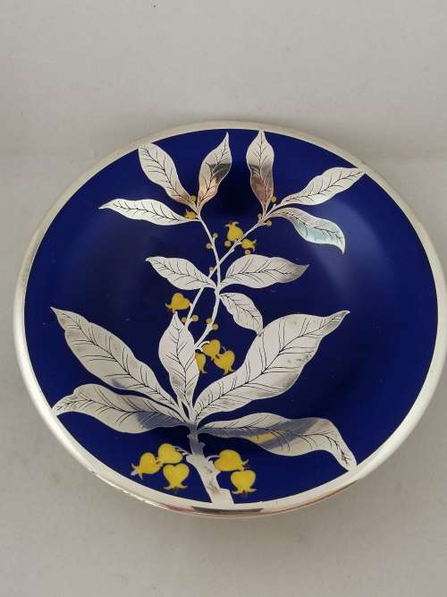 An Outstanding Rosenthal Porcelain and Pure Silver Footed Dish
