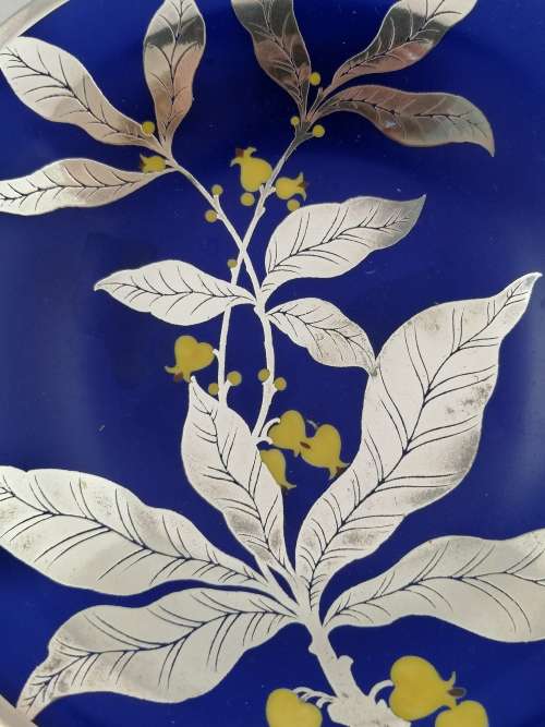 An Outstanding Rosenthal Porcelain and Pure Silver Footed Dish