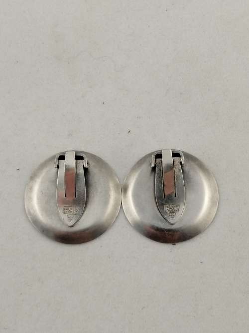 Anton Michelsen Vintage Silver Danish Clip on Earrings