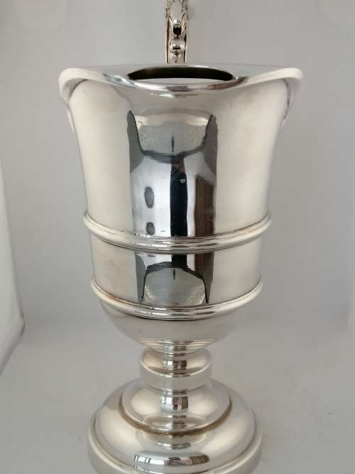 An Impressive Silver Plated Water Pitcher Grecian Urn