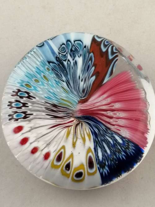Glass Mutli Coloured Paper Weight