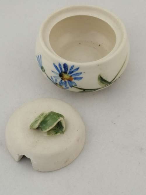 Cute Ceramic Lidded Mustard Pot