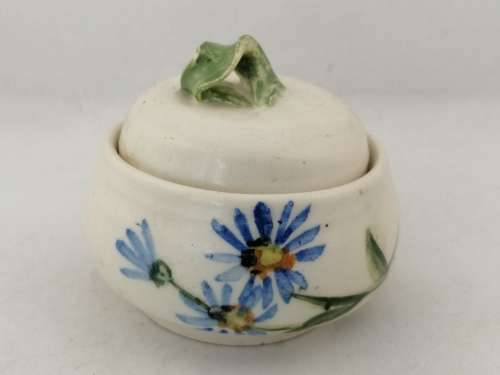 Cute Ceramic Lidded Mustard Pot