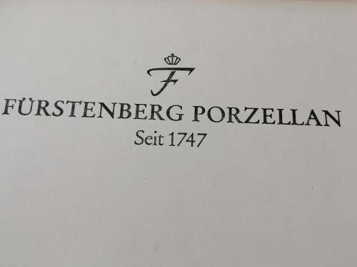 Boxed 6 Ceramic Coasters! German Made Furstenburg Porzelain Set 1747 Botanicals