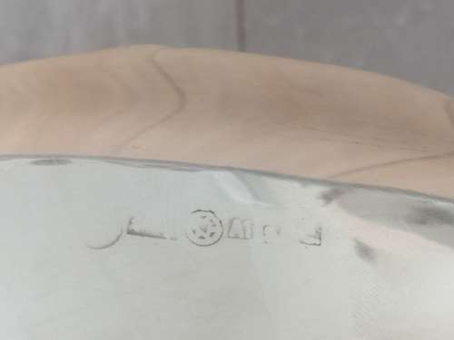 A Real Beauty: An A1 Silver Plated Circular Salver With Decorative Border