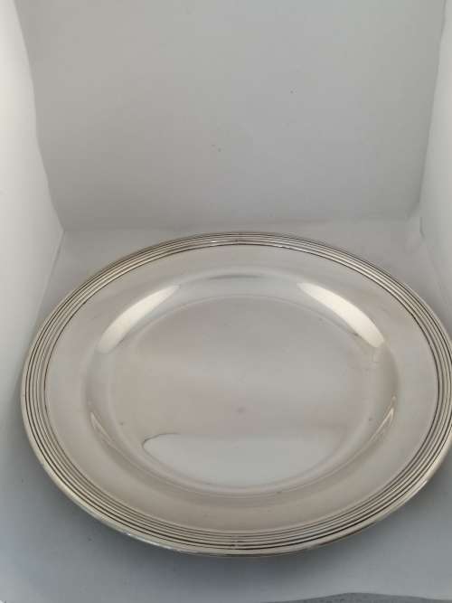 Silver Plated Salver/Dish: French Master Silversmith Henry Kindberg, Paris, 1824-1838 790grams