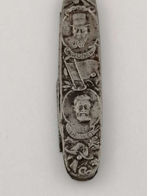 SA Historical : Paul Kruger /Christian De Wet Pocket Knife 1882 Election Promotion Germany