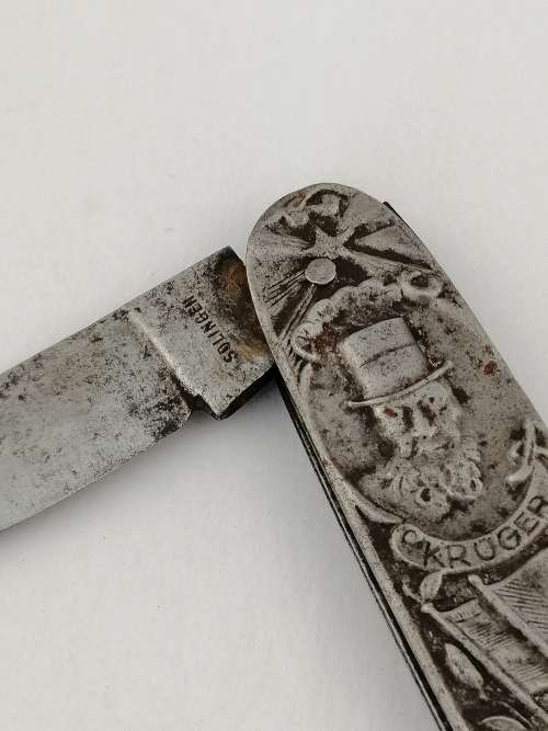 SA Historical : Paul Kruger /Christian De Wet Pocket Knife 1882 Election Promotion Germany