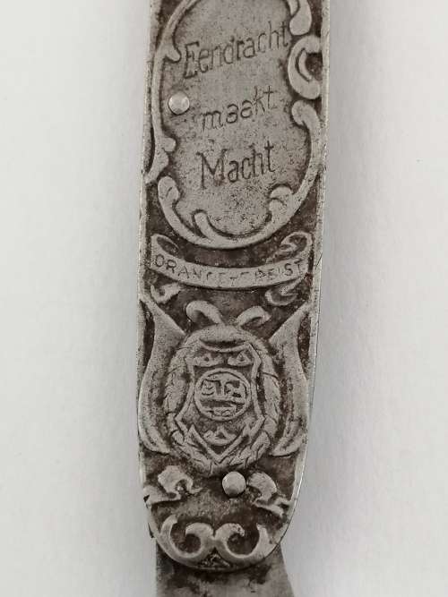 SA Historical : Paul Kruger /Christian De Wet Pocket Knife 1882 Election Promotion Germany
