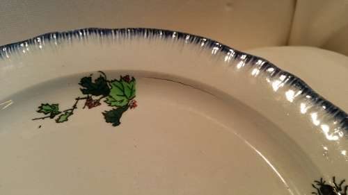 A Cica 1870 Set of Four Creil et Montreau Pottery Rousseau Pattern Dessert Plates.