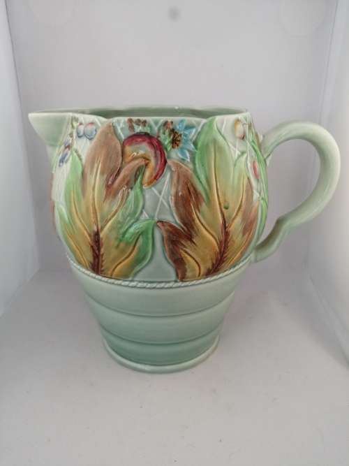 1930`s Clarrice Cliff Jug Newport Pottery Celtic Leaf and Berry Design