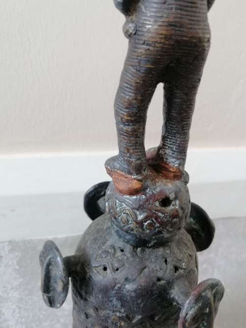 Cameroonian Tikar Bronze Ceremonial Bell