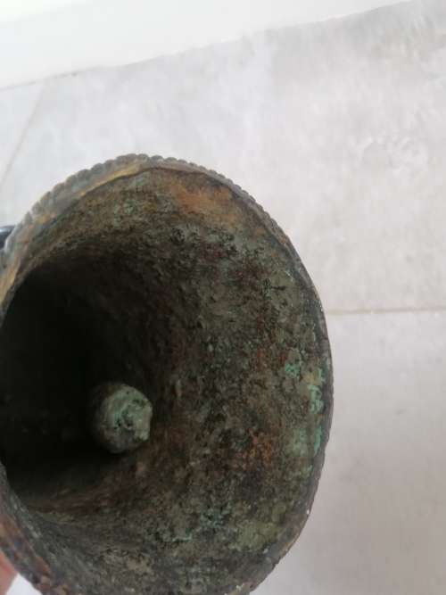 Cameroonian Tikar Bronze Ceremonial Bell
