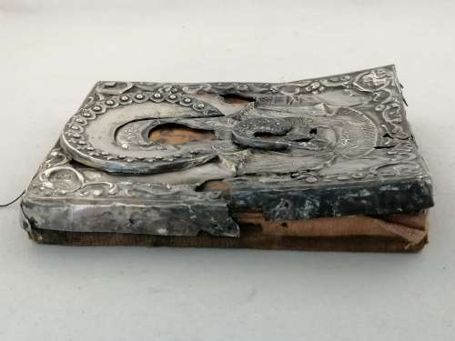 Two 19thc Russian Orthodox Silver Icons : St Petersburg and Moscow