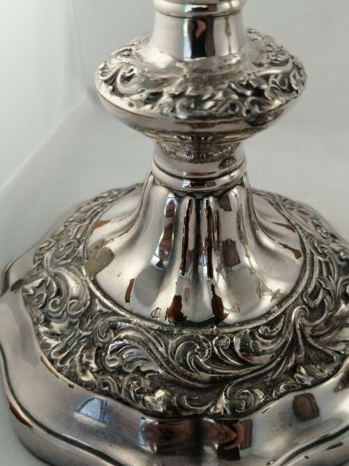 A Stunning Pair of Old Sheffield Plate Candle Sticks