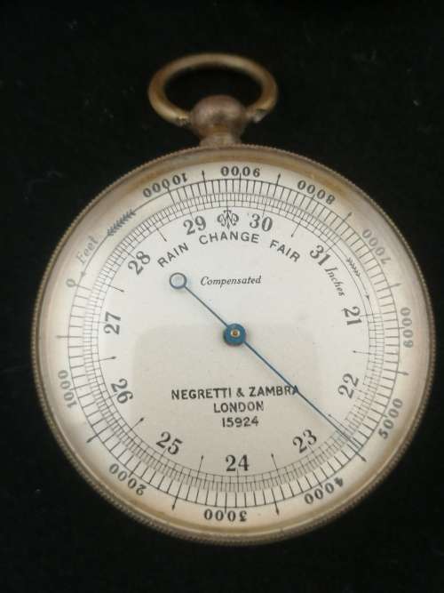 Reserved for Denhol Pocket Barometer Nagretti and Zambra London in Original Case