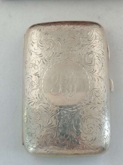 A Boxed Silver Cigar Case Williams Ltd Birmingham