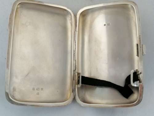 A Boxed Silver Cigar Case Williams Ltd Birmingham
