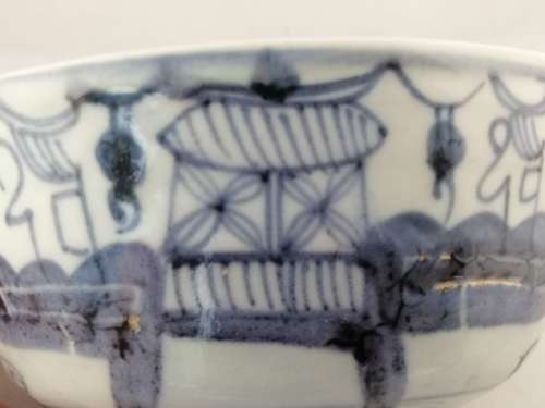 A  19th c Chinese Provincial Blue and White Porcelain Bowl