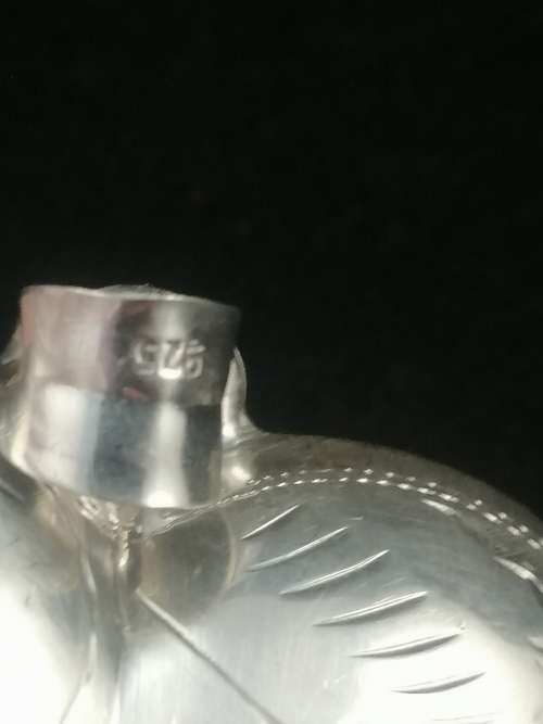 WOW Striking Large Sterling Silver Heart Shaped Pendant