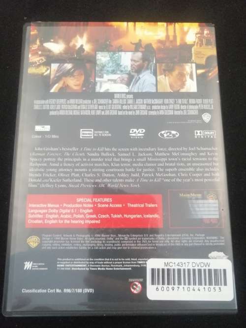 A Time To Kill Sandra Bullock Samuel L Jackson Matthew Mcconaughey