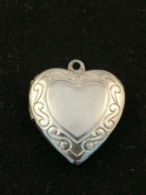 Silver Heart Shaped Locket