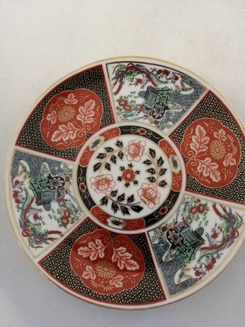 Three Imari Style Plates 16 cm diameter each