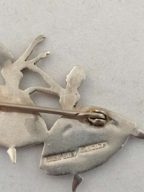 Candida Silver Ballerina Pendant, Brooch and Earring Set