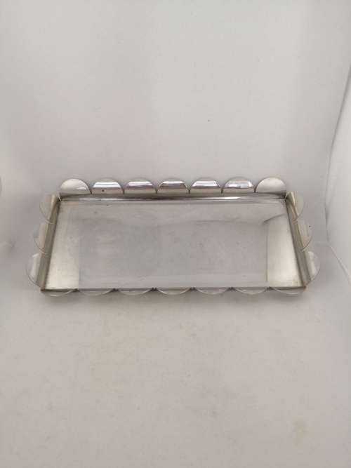 Alessi Anna G Sugar and Creamer Set on Steel Mirror Polished Tray
