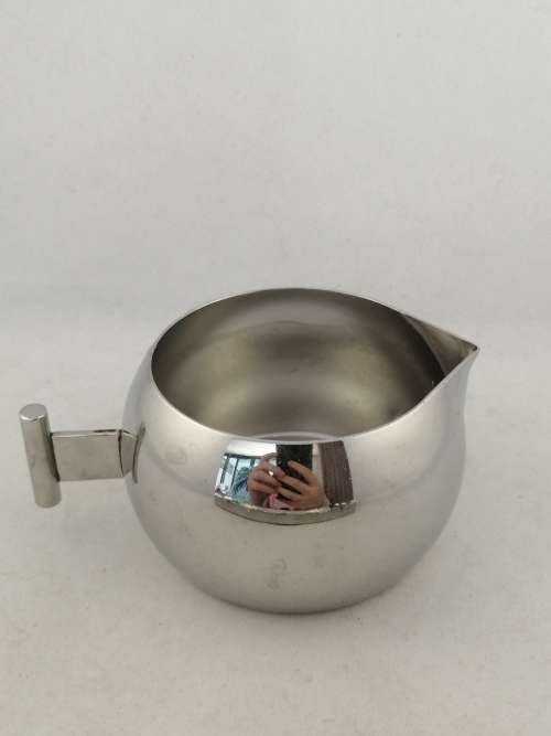 Alessi Anna G Sugar and Creamer Set on Steel Mirror Polished Tray