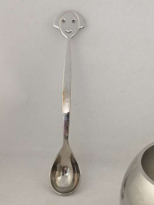 Alessi Anna G Sugar and Creamer Set on Steel Mirror Polished Tray