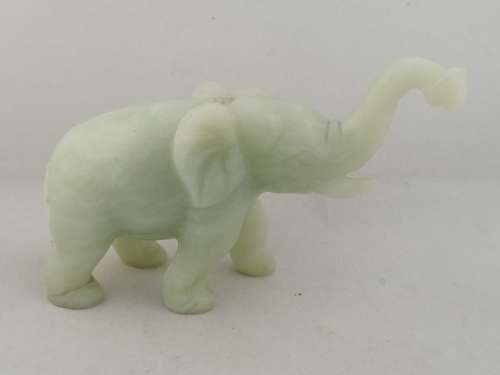 Lucky Jade Elephant  with damage to tail