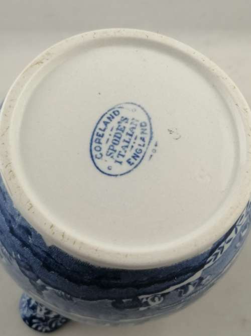 Spode Italian Blue: Milk Jug /Creamer  Blue Backstamp