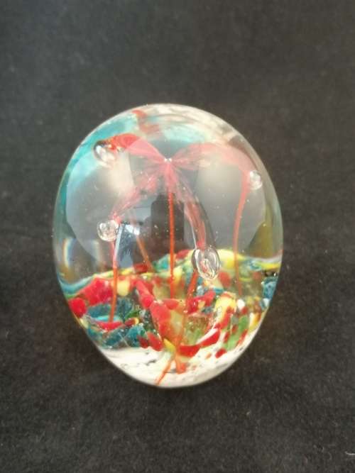 Small Glass Paperweight  234 grams