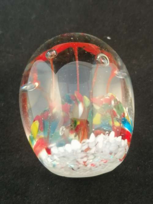 Small Glass Paperweight  234 grams