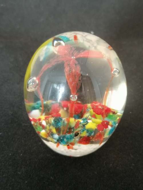 Small Glass Paperweight  234 grams