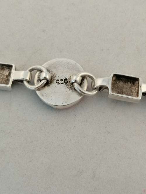 A Very Pretty Mother of Pearl and Silver Bracelet
