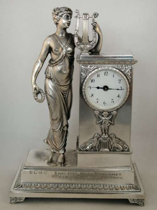 An Outstanding WMF Figural Clock - Restored and Working Well.