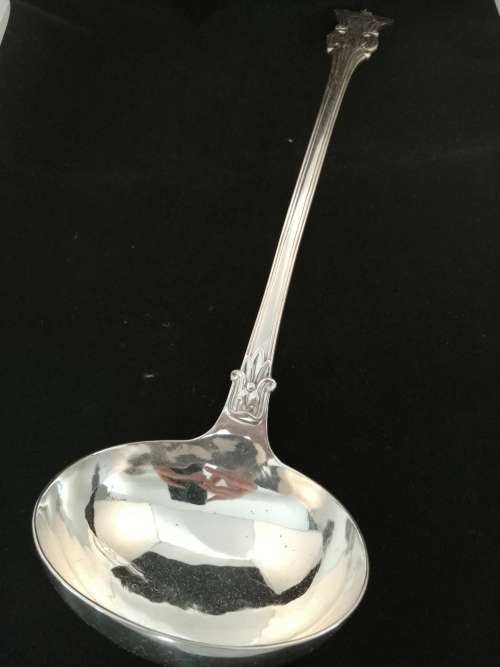 An Oustanding Silver Plate Soup Ladle