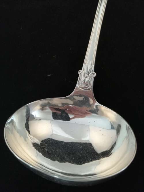 An Oustanding Silver Plate Soup Ladle