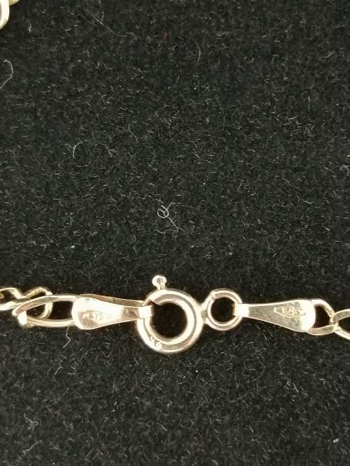 9ct Yellow Gold Flat Curb Link Fob Chain