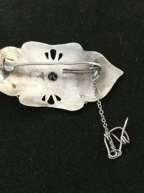 A Stunning Silver and Amethyst Arts and Crafts Brooch
