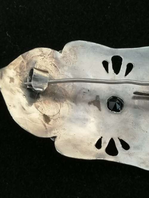 A Stunning Silver and Amethyst Arts and Crafts Brooch