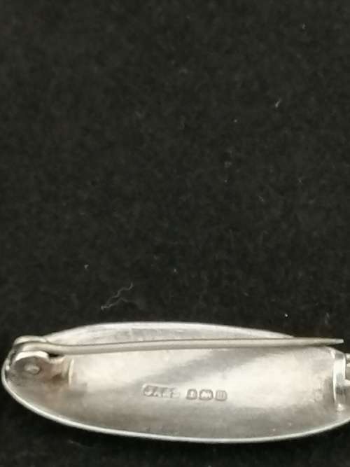 A Stunning! Silver and Enamel Pendant Brooch  J Atkins and Son Birmingham