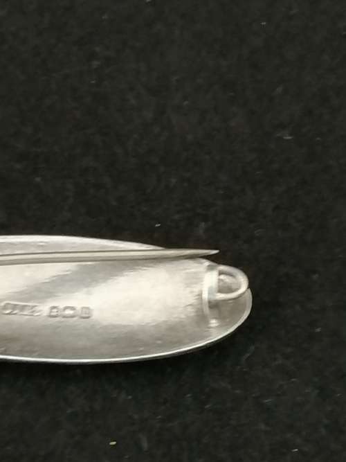 A Stunning! Silver and Enamel Pendant Brooch  J Atkins and Son Birmingham