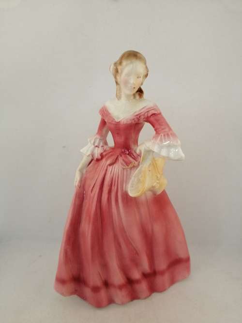Figure of a Lady in a Pink Dress